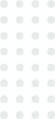 A vertical pattern of evenly spaced white dots on a light grey background.